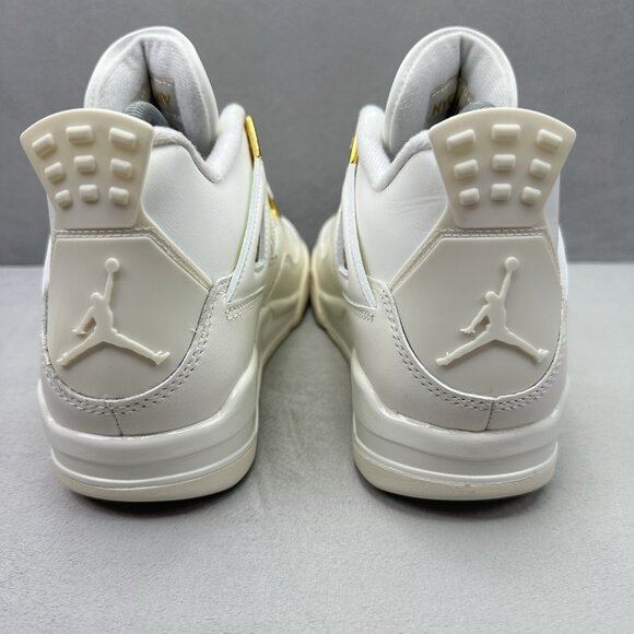 Womens Size 8 Nike Air Jordan 4 Retro Shoes Sail / Metallic Gold AQ9129-170 NEW - Picture 4 of 9
